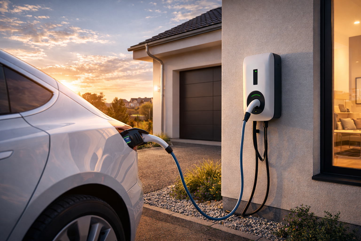 Elektrikli araç ev tipi AC şarj istasyonu